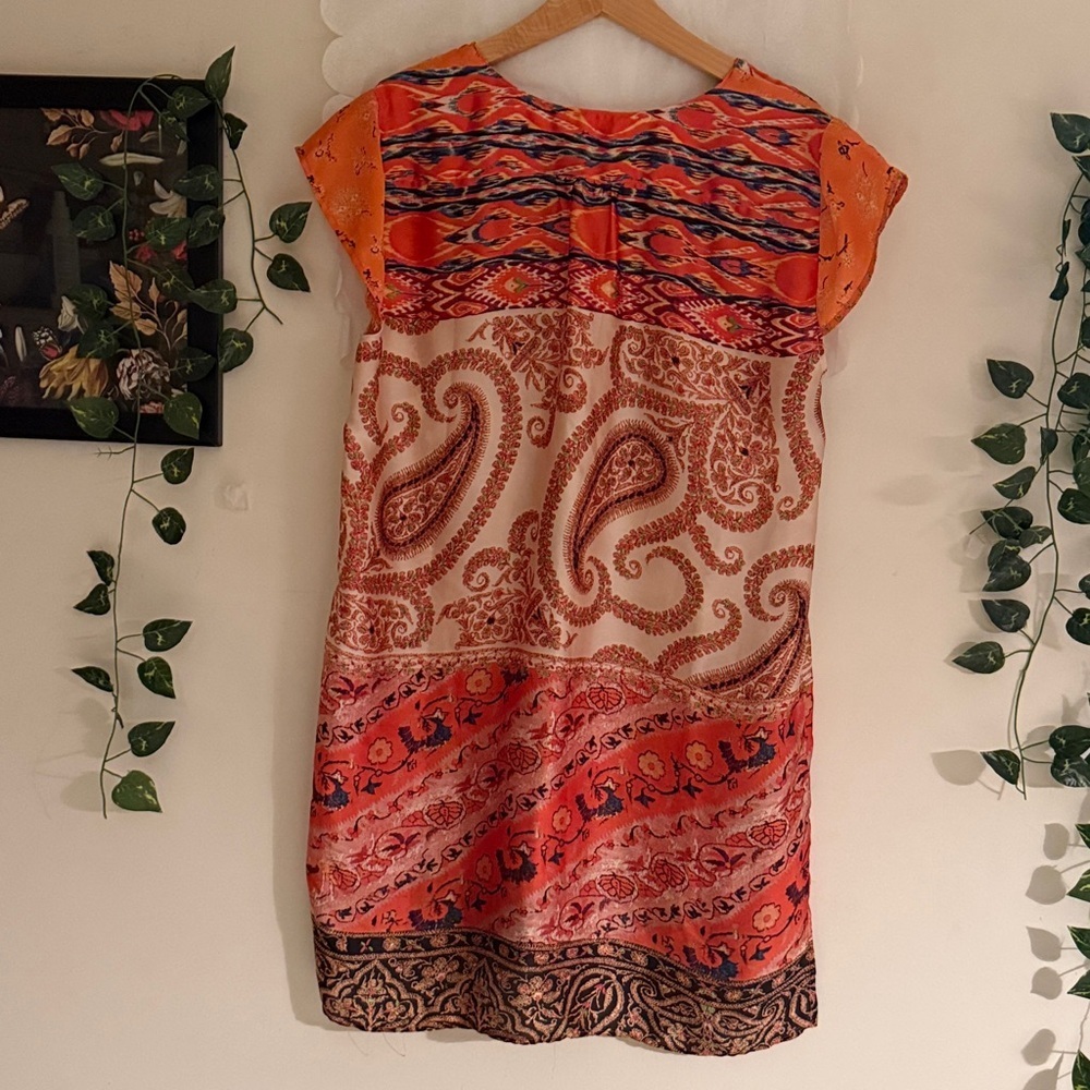 Zara Basic Multicolour Knee Length Sheath Dress Women Large - Picture 9 of 12
